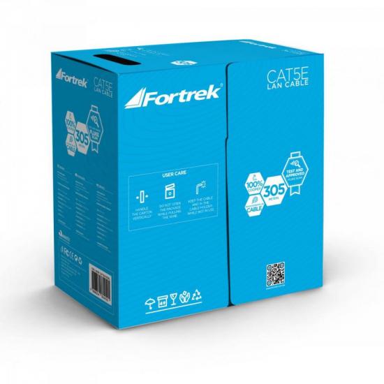 Cabo de Rede CAT5e CMX 305m CAT104/305 Azul FORTREK por 323,90 à vista no boleto/pix ou parcele em até 10x sem juros. Compre na loja Mundomax!