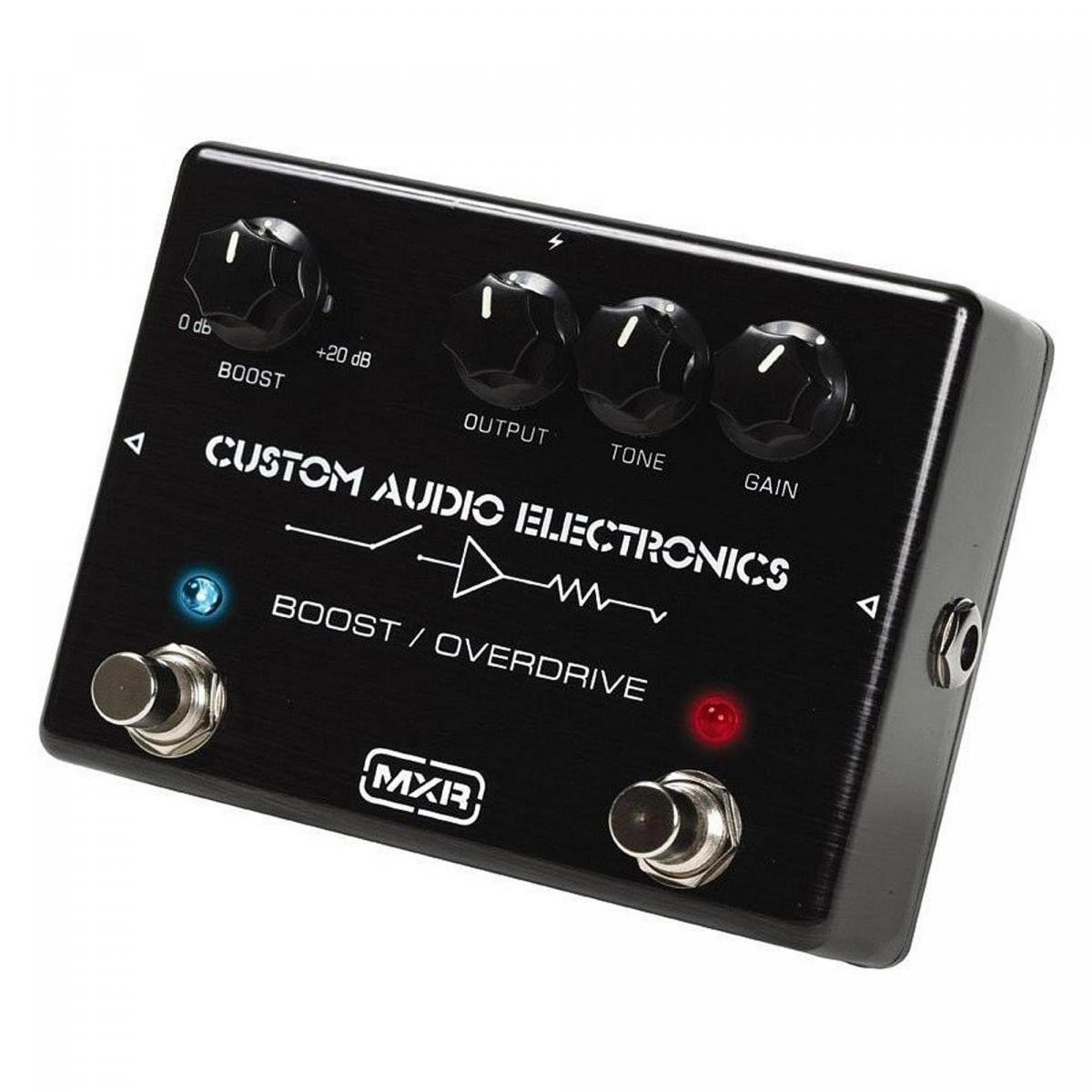 ギター MXR MC402 Boost/Overdrive Pedal de Efeitos MXR BOOST OVERDRIVE MC402 Preto DUNLOP - Mundomax