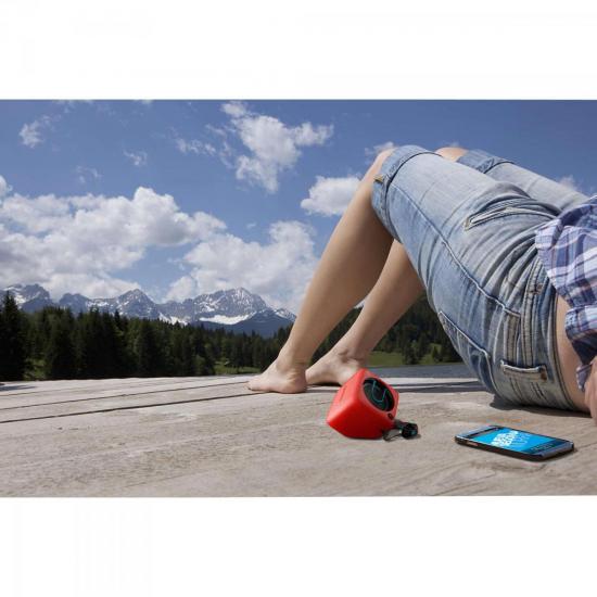 Caixa Multimídia 2W Wireless/Bluetooth/Microfone BT1300R/00 Vermelha por 0,00 à vista no boleto/pix ou parcele em até 1x sem juros. Compre na loja Mundomax!