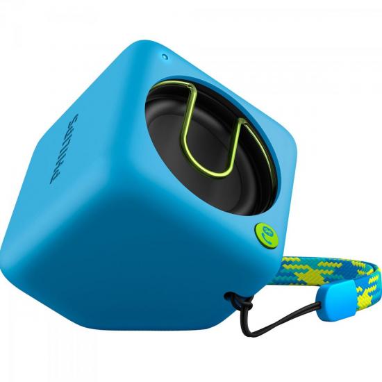 Caixa Multimídia 2W Wireless/Bluetooth/Microfone BT1300A/00 Azul PHILIPS por 0,00 à vista no boleto/pix ou parcele em até 1x sem juros. Compre na loja Mundomax!