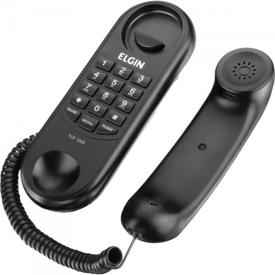 Telefone Gôndola TCF1000 Preto ELGIN por 0,00 à vista no boleto/pix ou parcele em até 1x sem juros. Compre na loja Mundomax!