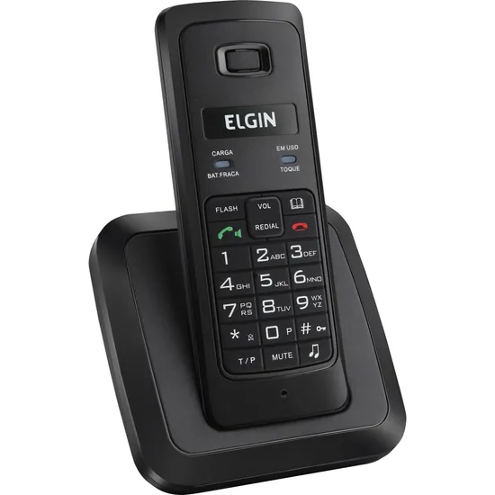 Telefone Sem Fio com Viva Voz TSF3500 Preto ELGIN (58618)