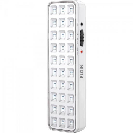 Iluminação de Emergência C/30 LEDs 2W Bivolt Branco Frio ELGIN por 0,00 à vista no boleto/pix ou parcele em até 1x sem juros. Compre na loja Mundomax!