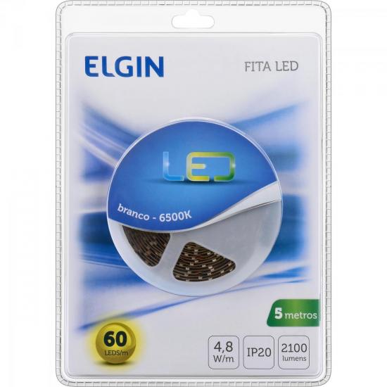Fita Led 5m com Fonte 3528 Branco Frio ELGIN por 0,00 à vista no boleto/pix ou parcele em até 1x sem juros. Compre na loja Mundomax!