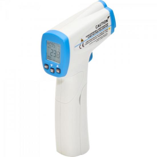 Termômetro Digital Infravermelho MT320 Branco/Azul MINIPA por 0,00 à vista no boleto/pix ou parcele em até 1x sem juros. Compre na loja Mundomax!