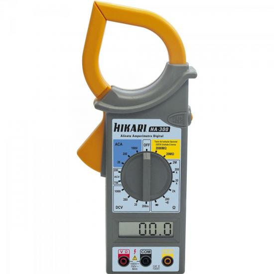 Alicate Amperímetro Digital HA300 HIKARI por 137,90 à vista no boleto/pix ou parcele em até 5x sem juros. Compre na loja Mundomax!