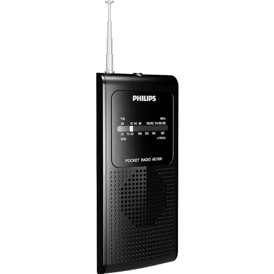 Rádio Portátil AM/FM AE1500X/78 Preto PHILIPS (58728)