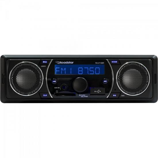 Auto Rádio USB/SD/AUX/FM RS-2710BR ROADSTAR por 0,00 à vista no boleto/pix ou parcele em até 1x sem juros. Compre na loja Mundomax!