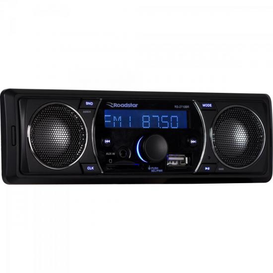 Auto Rádio USB/SD/AUX/FM RS-2710BR ROADSTAR por 0,00 à vista no boleto/pix ou parcele em até 1x sem juros. Compre na loja Mundomax!