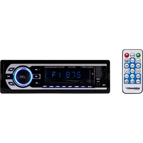 Auto Rádio USB/SD/AUX/FM/AM RS-2707BR ROADSTAR por 0,00 à vista no boleto/pix ou parcele em até 1x sem juros. Compre na loja Mundomax!