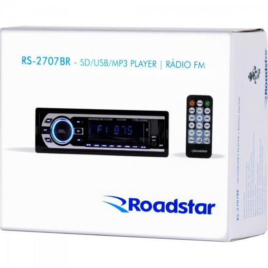Auto Rádio USB/SD/AUX/FM/AM RS-2707BR ROADSTAR por 0,00 à vista no boleto/pix ou parcele em até 1x sem juros. Compre na loja Mundomax!