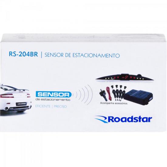 Sensor de Estacionamento 4 Pontos RS204BR Preto ROADSTAR por 0,00 à vista no boleto/pix ou parcele em até 1x sem juros. Compre na loja Mundomax!