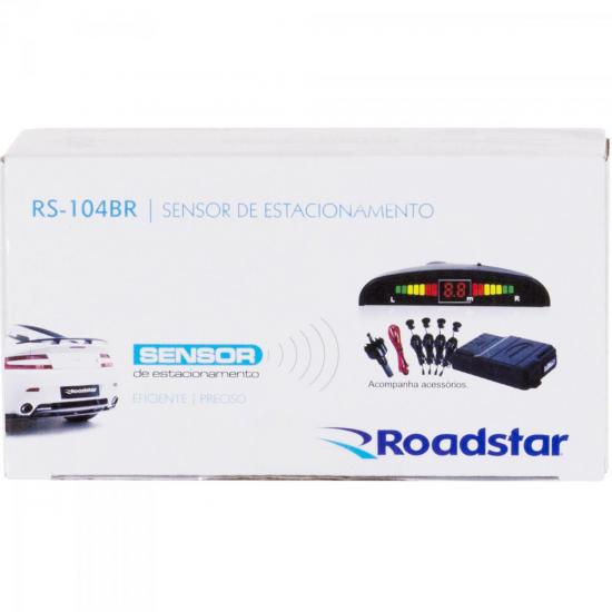 Sensor de Estacionamento 4 Pontos RS104BR Branco ROADSTAR por 0,00 à vista no boleto/pix ou parcele em até 1x sem juros. Compre na loja Mundomax!