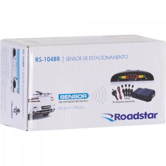 Sensor de Estacionamento 4 Pontos RS104BR Branco ROADSTAR por 0,00 à vista no boleto/pix ou parcele em até 1x sem juros. Compre na loja Mundomax!