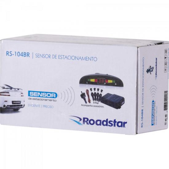 Sensor de Estacionamento 4 Pontos RS104BR Branco ROADSTAR por 0,00 à vista no boleto/pix ou parcele em até 1x sem juros. Compre na loja Mundomax!