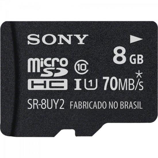 Cartão de Memória 8GB Micro SDHC com Adaptador CLASSE 10 SR-8UY2 SONY por 0,00 à vista no boleto/pix ou parcele em até 1x sem juros. Compre na loja Mundomax!