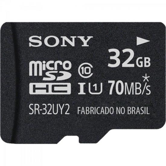 Cartão de Memória 32GB Micro SDHC c/ Adaptador CLASSE 10 SR-32UY2 SONY por 0,00 à vista no boleto/pix ou parcele em até 1x sem juros. Compre na loja Mundomax!