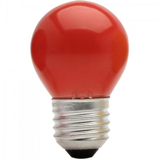 Lâmpada BOLINHA 15W 127V E27 BG45 Laranja BRASFORT por 0,00 à vista no boleto/pix ou parcele em até 1x sem juros. Compre na loja Mundomax!