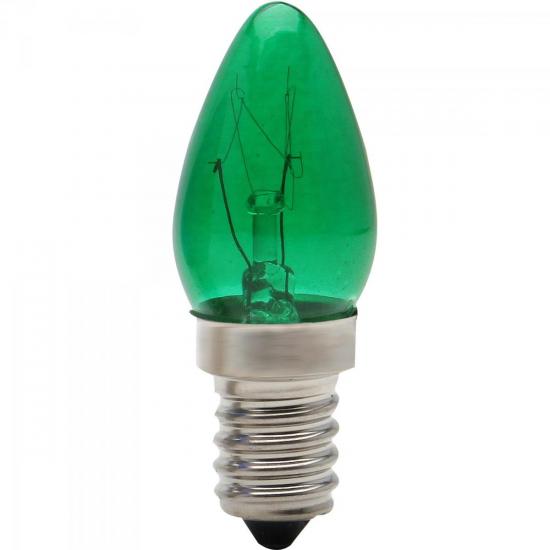 Lâmpada CHUPETINHA 7W 127V E14 CH24 Verde BRASFORT por 2,90 à vista no boleto/pix ou parcele em até 1x sem juros. Compre na loja Mundomax!