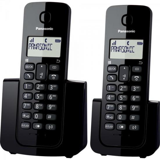 Telefone sem Fio com ID Base + Ramal KX-TGB112LBB Preto PANASONIC por 299,00 à vista no boleto/pix ou parcele em até 10x sem juros. Compre na loja Mundomax!