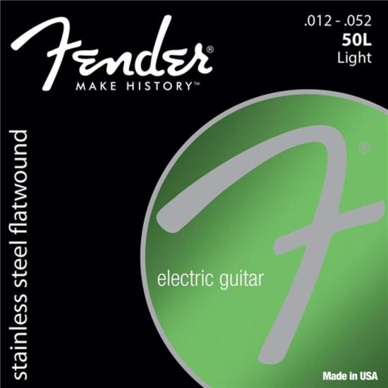 Encordoamento para Guitarra FENDER Aço .012 50L Flatwound (58799)