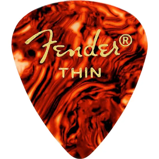 Palheta Fender Shape Classic 351 Celulóide Thin Tortoise Shell (58800)