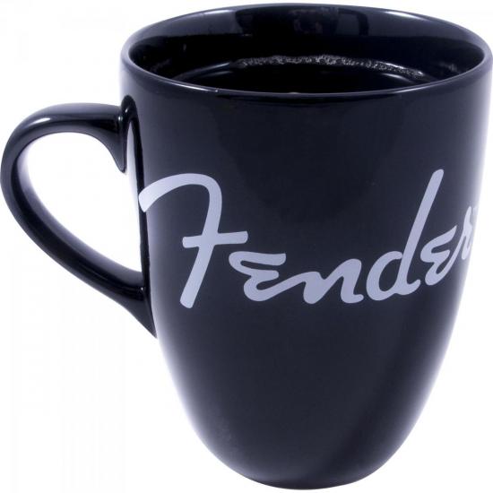Caneca em Cerâmica BISTRO Preta FENDER por 0,00 à vista no boleto/pix ou parcele em até 1x sem juros. Compre na loja Mundomax!