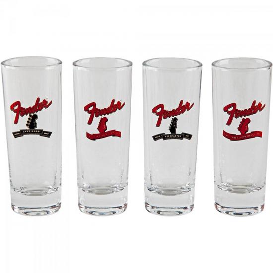 Conjunto de copos FENDER HEADSTOCK Transparente por 104,90 à vista no boleto/pix ou parcele em até 4x sem juros. Compre na loja Mundomax!