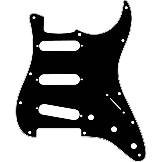 Escudo Fender SSS Para Guitarra Stratocaster Preto (58862)