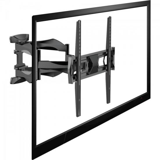 Suporte Articulado TV 32\" a 60\" MI862 MULTIVISÃO por 0,00 à vista no boleto/pix ou parcele em até 1x sem juros. Compre na loja Mundomax!