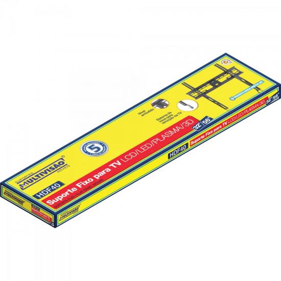 Suporte Fixo TV 32\" a 56\" HDF40 MULTIVISÃO por 0,00 à vista no boleto/pix ou parcele em até 1x sem juros. Compre na loja Mundomax!