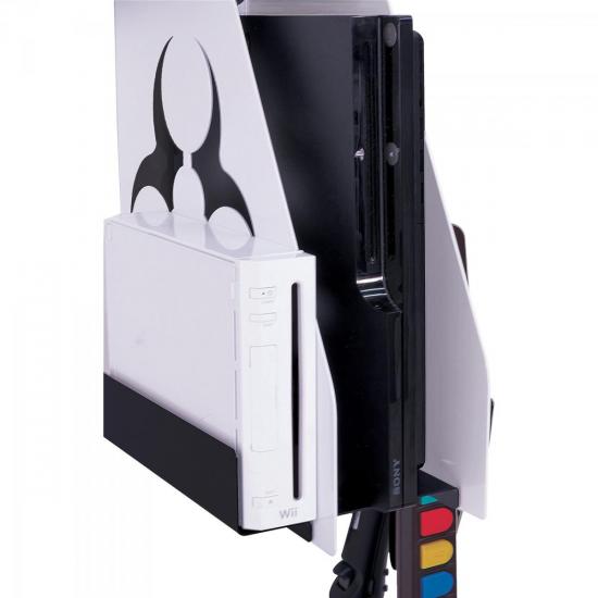 Suporte Para Video-Games MULTI-GAMES Branco MULTIVISÃO por 0,00 à vista no boleto/pix ou parcele em até 1x sem juros. Compre na loja Mundomax!