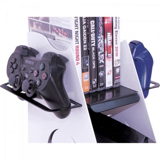 Suporte Para Video-Games MULTI-GAMES Branco MULTIVISÃO por 0,00 à vista no boleto/pix ou parcele em até 1x sem juros. Compre na loja Mundomax!