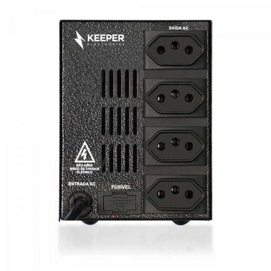 Protetor Eletrônico 1500VA Bivolt PROTETOR I Preto KEEPER por 0,00 à vista no boleto/pix ou parcele em até 1x sem juros. Compre na loja Mundomax!