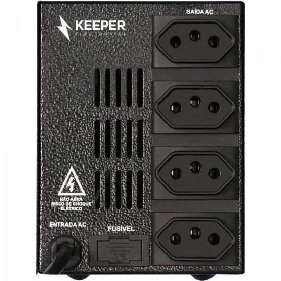 Protetor Eletrônico 2000VA Bivolt PROTETOR I Preto KEEPER por 0,00 à vista no boleto/pix ou parcele em até 1x sem juros. Compre na loja Mundomax!