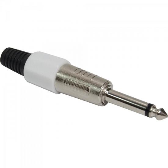 Plug P10 Macho Mono PGPZ0024 Branco STORM 10 unidades por 25,90 à vista no boleto/pix ou parcele em até 1x sem juros. Compre na loja Mundomax!