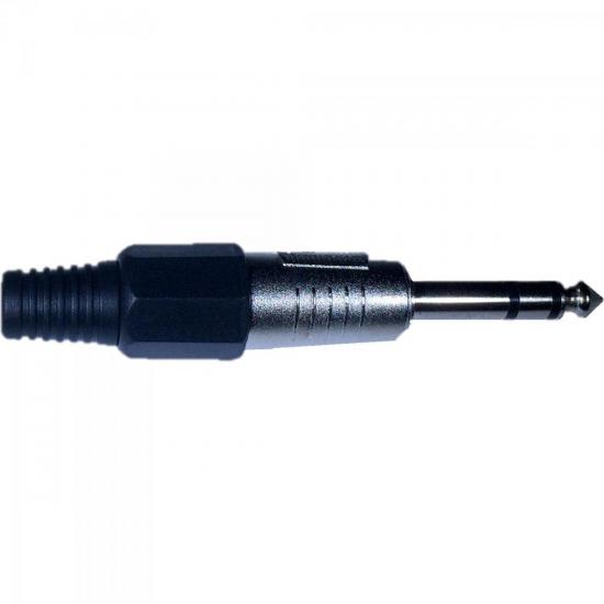 Plug P10 Stereo Plástico Preto PGPZ0013 STORM 10 unidades por 20,00 à vista no boleto/pix ou parcele em até 1x sem juros. Compre na loja Mundomax!