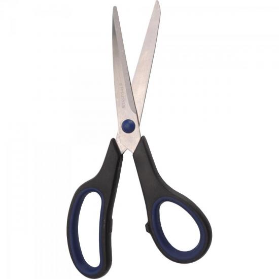 Tesoura Uso Geral 8.1/4\" Preta Brasfort por 13,00 à vista no boleto/pix ou parcele em até 1x sem juros. Compre na loja Mundomax!