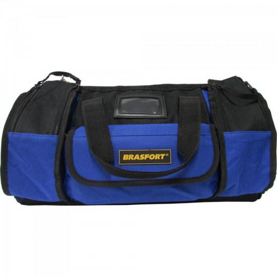 Bolsa Para Ferramentas 39 BOLSOS Azul/Preto BRASFORT por 0,00 à vista no boleto/pix ou parcele em até 1x sem juros. Compre na loja Mundomax!