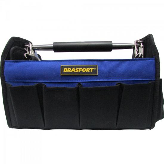 Bolsa Para Ferramentas 14 Bolsos Azul/Preto Brasfort por 189,99 à vista no boleto/pix ou parcele em até 7x sem juros. Compre na loja Mundomax!