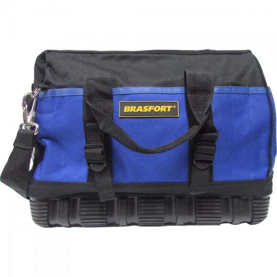 Bolsa Para Ferramentas 23 BOLSOS Azul/Preto BRASFORT por 0,00 à vista no boleto/pix ou parcele em até 1x sem juros. Compre na loja Mundomax!