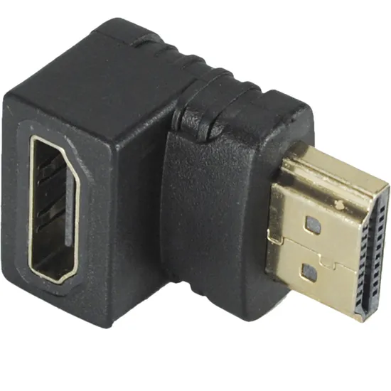 Adaptador HDMI M x HDMI F 90º XC-APP-HDMI Preto X-Cell (59092)