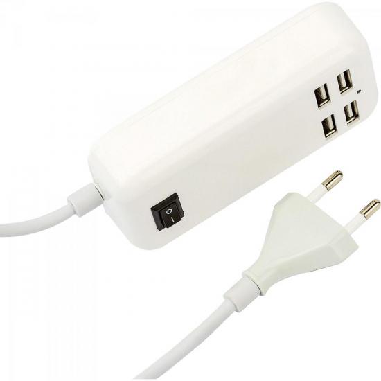 Carregador USB 4 Portas 4000mA XC-USB-4 Branco X-CELL por 42,99 à vista no boleto/pix ou parcele em até 1x sem juros. Compre na loja Mundomax!