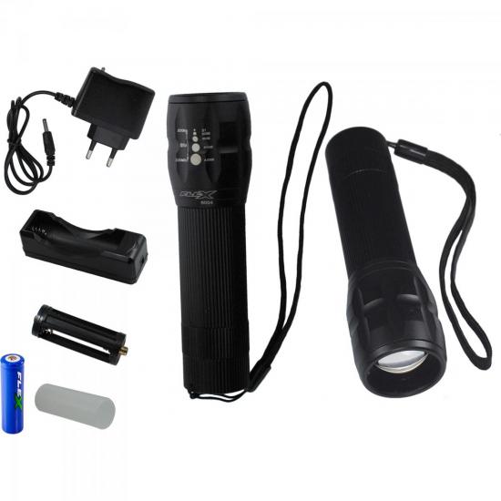 Lanterna Tática 800 Lumens 300W FX-L8004 Preta FLEX por 0,00 à vista no boleto/pix ou parcele em até 1x sem juros. Compre na loja Mundomax!