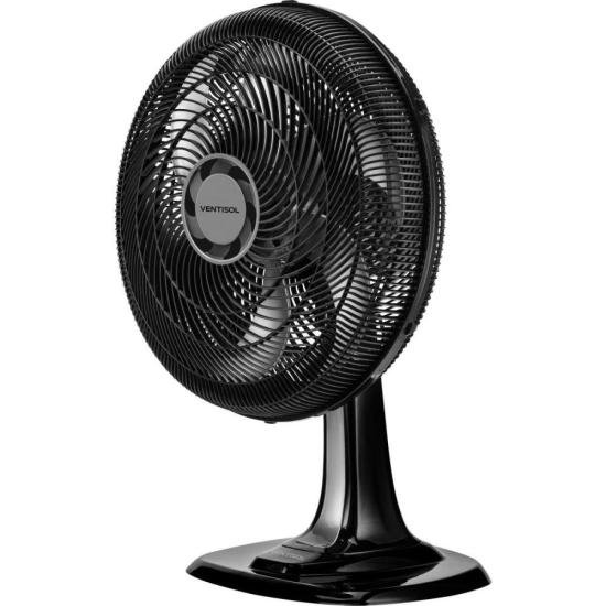 Ventilador de Mesa Ventisol Turbo 6 40cm Preto/Cinza 127v por 195,00 à vista no boleto/pix ou parcele em até 7x sem juros. Compre na loja Mundomax!
