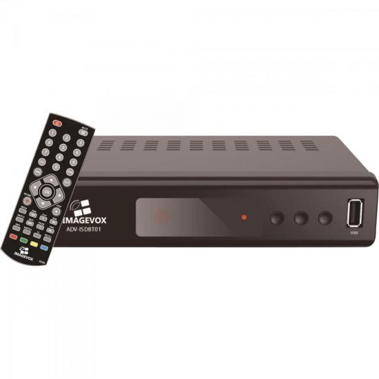 Conversor Digital HD SD e 1-Seg ADV-ISDBT01 Preto IMAGEVOX por 0,00 à vista no boleto/pix ou parcele em até 1x sem juros. Compre na loja Mundomax!
