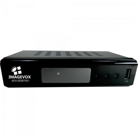 Conversor Digital HD SD e 1-Seg ADV-ISDBT01 Preto IMAGEVOX por 0,00 à vista no boleto/pix ou parcele em até 1x sem juros. Compre na loja Mundomax!