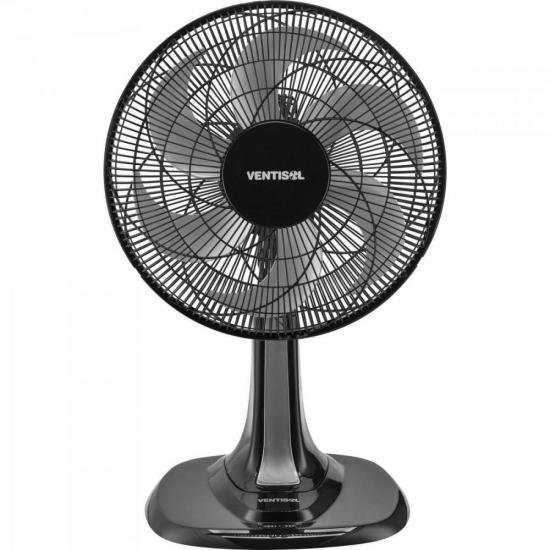 Ventilador de Mesa Ventisol Turbo 6 30cm Preto/Cinza 127v (59112)