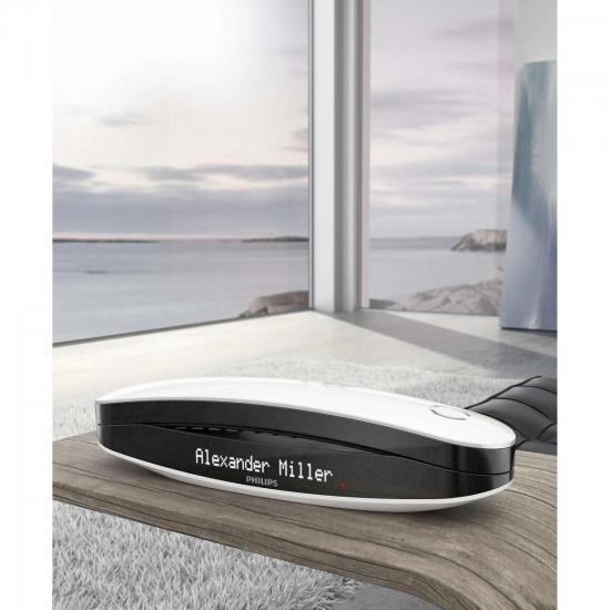 Telefone sem Fio com Viva-Voz Luceo Design M6601WB/BR Preto/Branco por 0,00 à vista no boleto/pix ou parcele em até 1x sem juros. Compre na loja Mundomax!