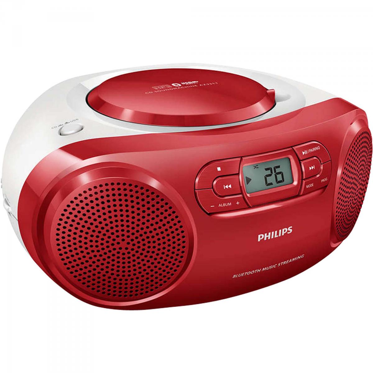 Rádio Portátil com CD Player/USB/MP3/FM/Bluetooth AZ331TX/78